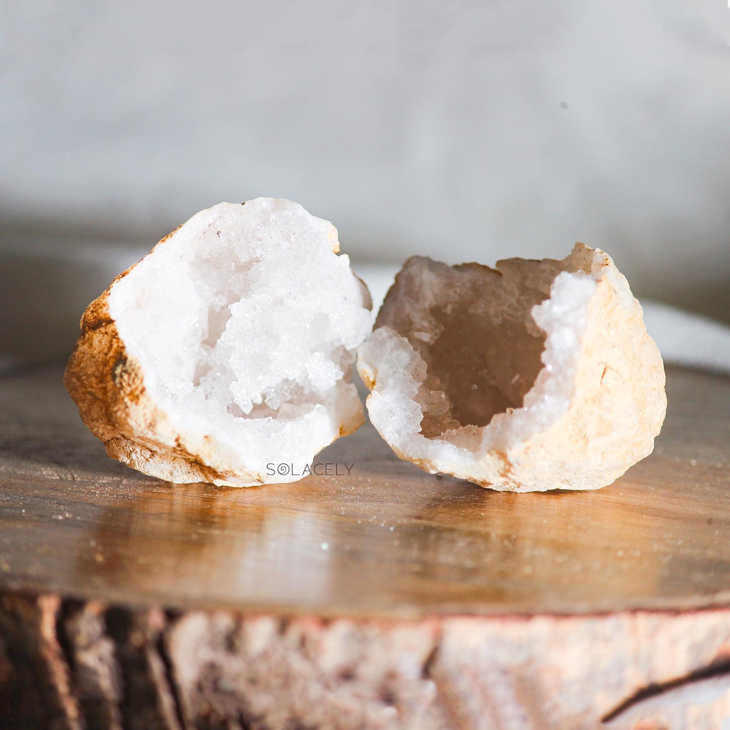 Clear Quartz Mini Geodes (Wish Stones)