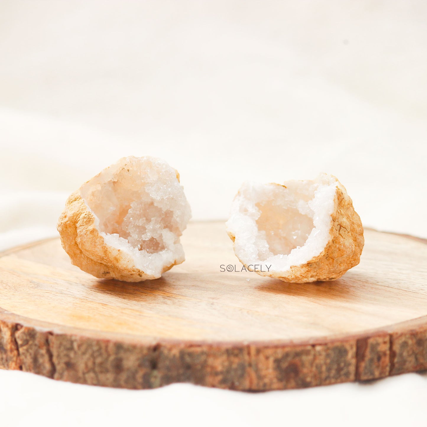 Clear Quartz Mini Geodes (Wish Stones)