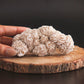 Selenite desert cluster on wooden base