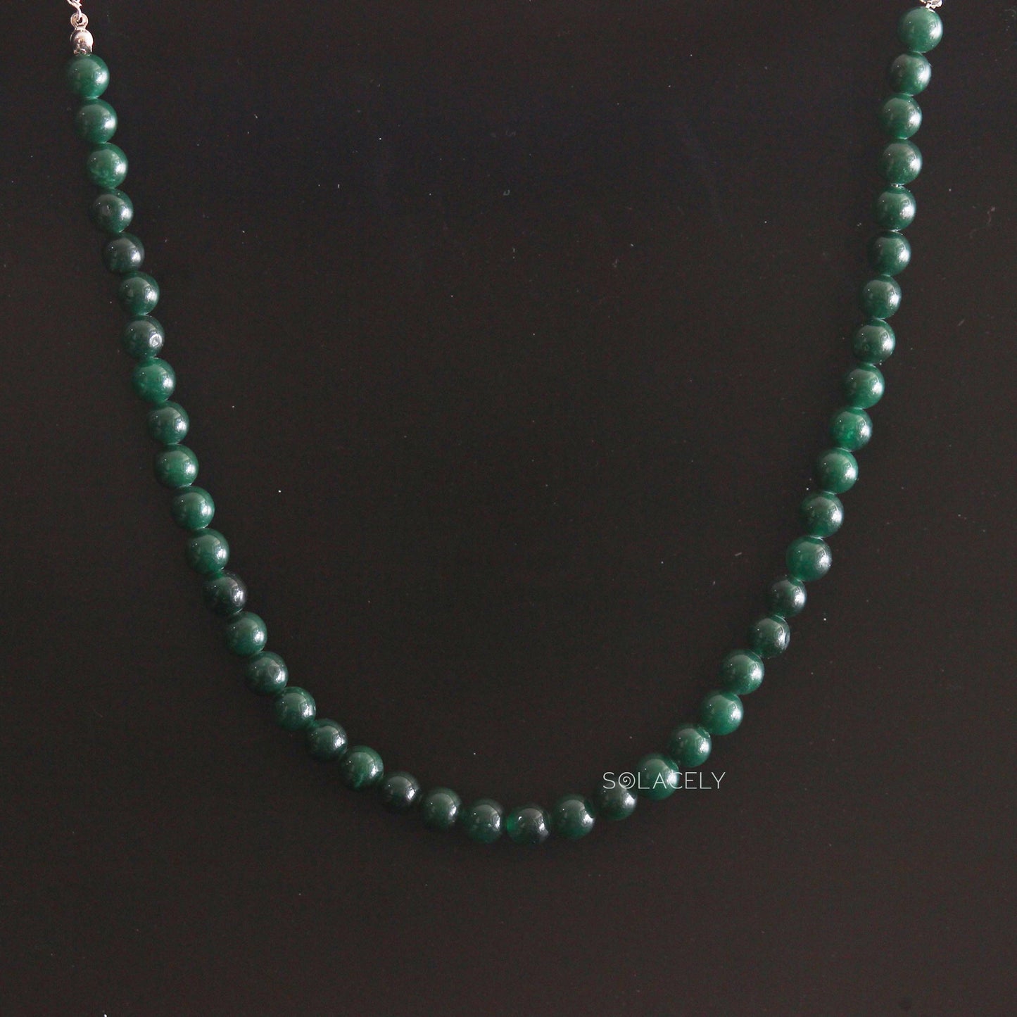 Green Jade Beaded Necklace