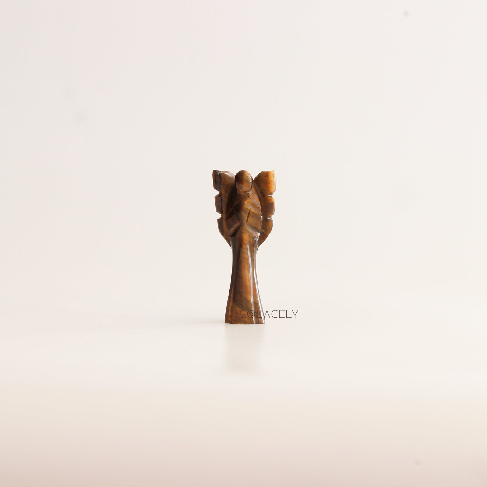 Tiger Eye Angel Figurine