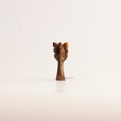 Tiger Eye Angel Figurine