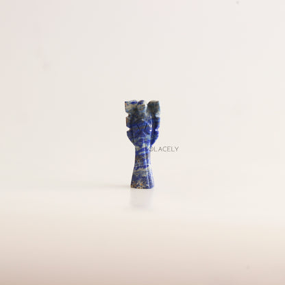 Lapis Lazuli Crystal Guardian Angel Figurine