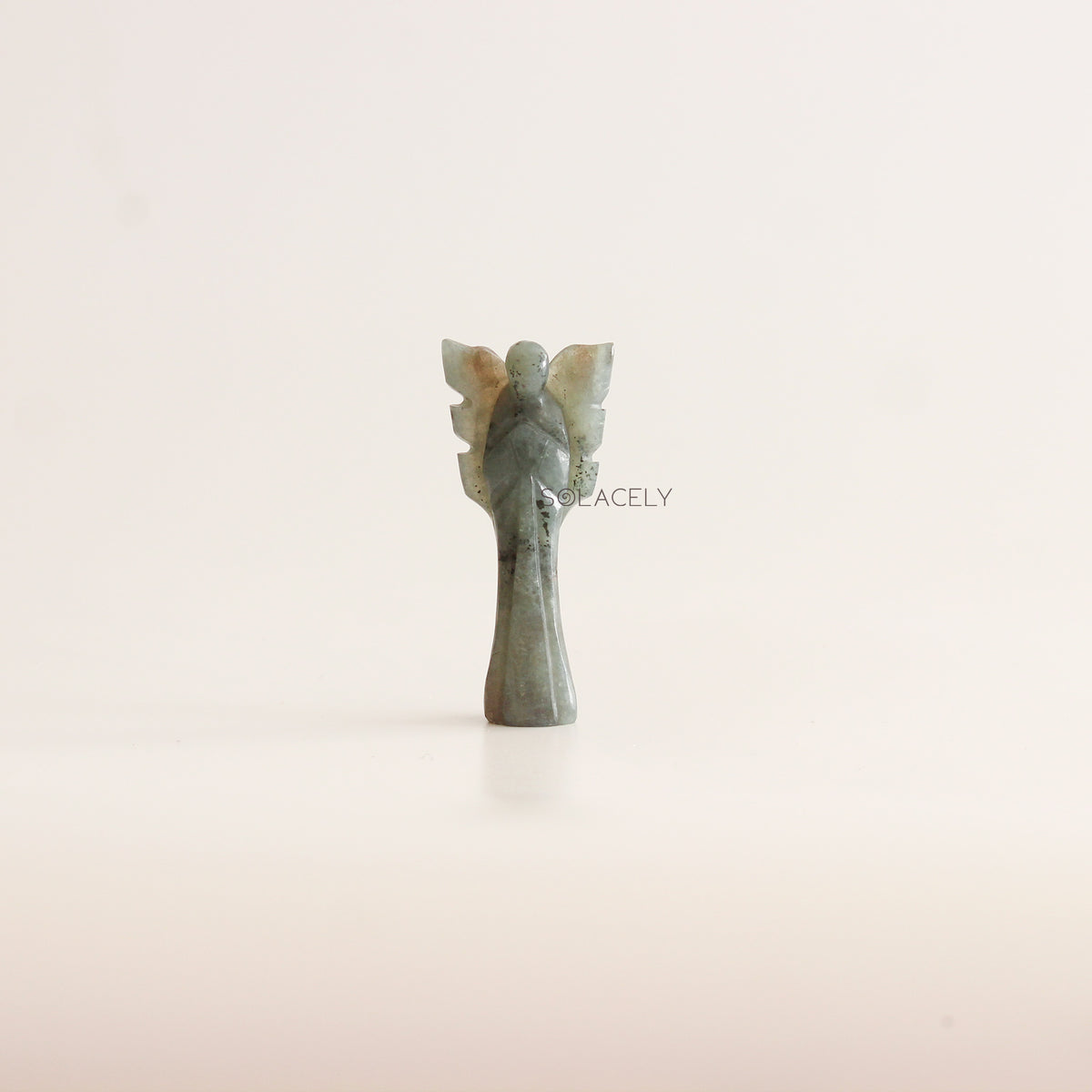 Labradorite Crystal Guardian Angel Figurine