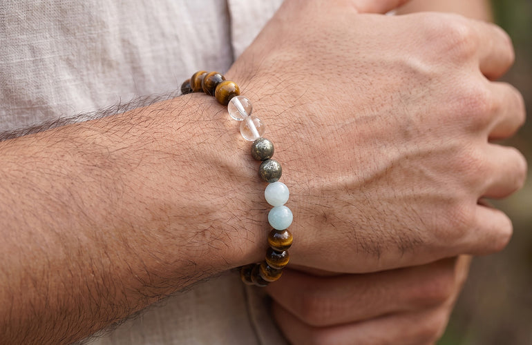 Create your own crystal bracelet for men