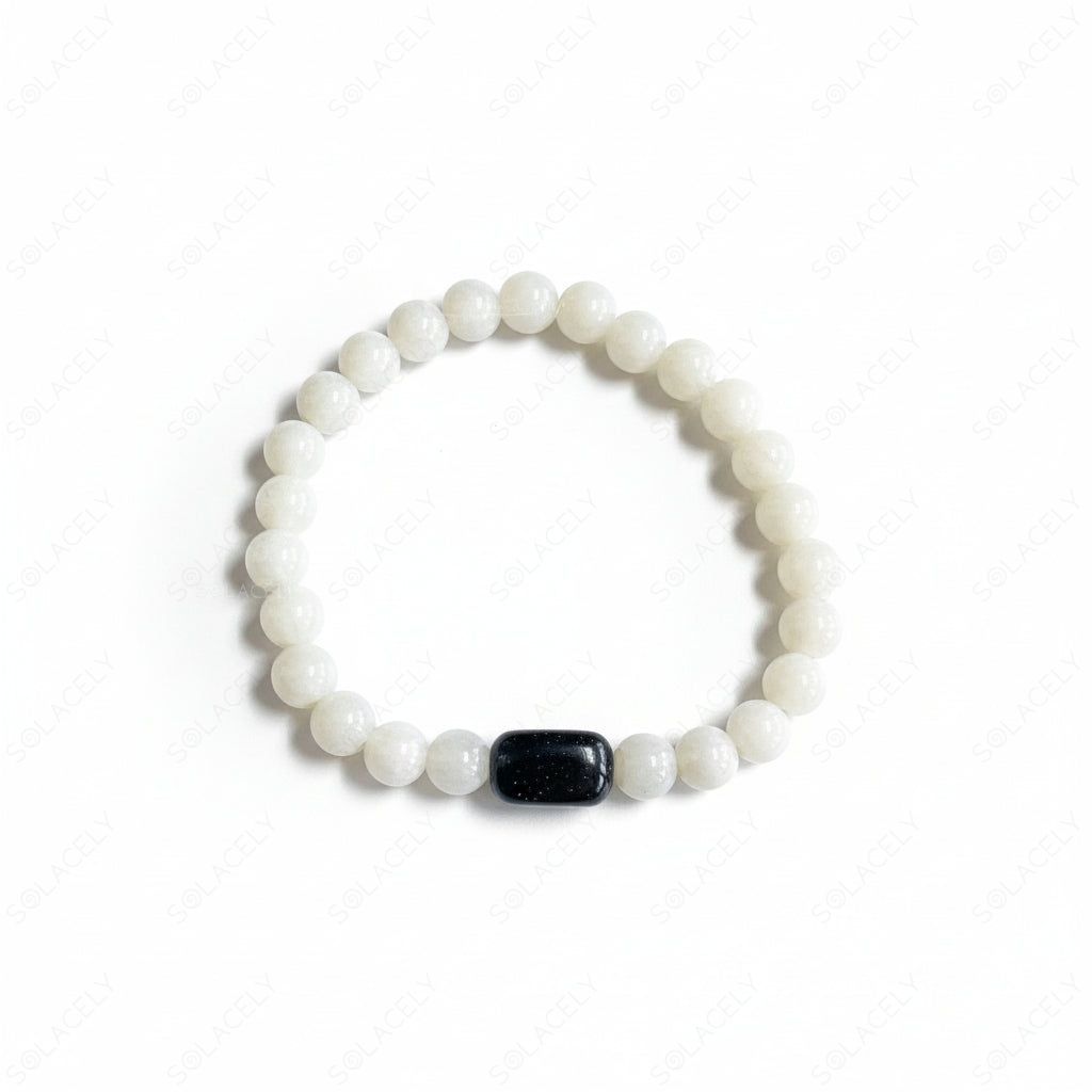 Mother of Pearl & Black Tourmaline Bracelet