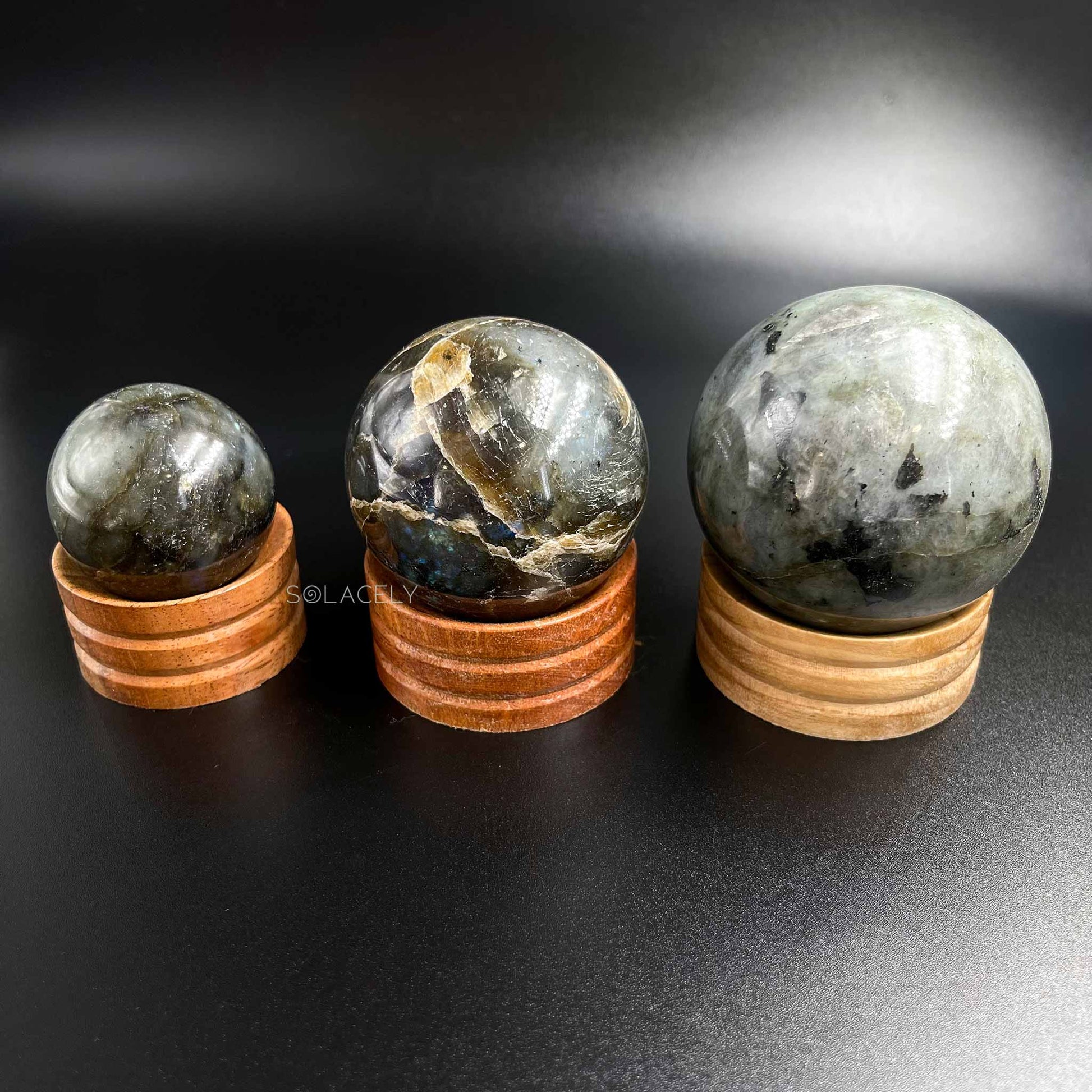 Natural Labradorite Stone Sphere