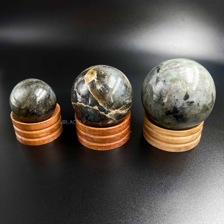 Natural Labradorite Stone Sphere