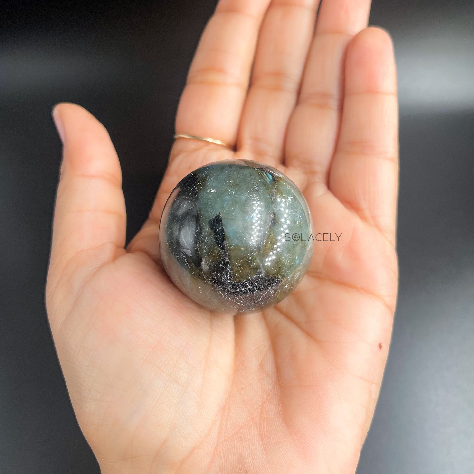 Polished Labradorite Crystal Ball