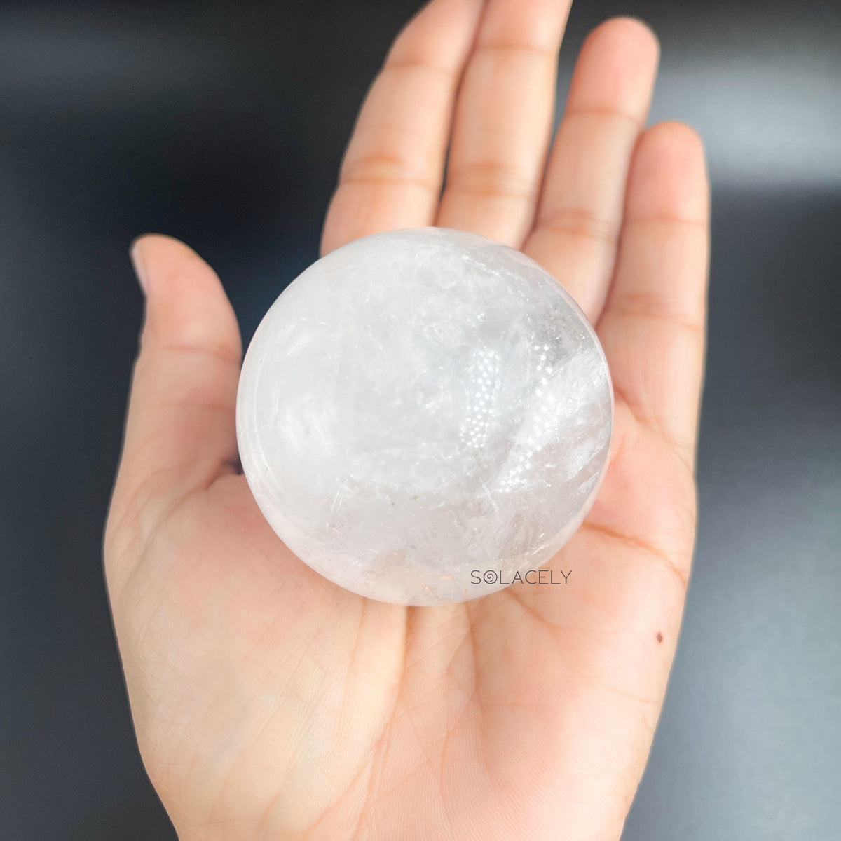 Shiny quartz ball