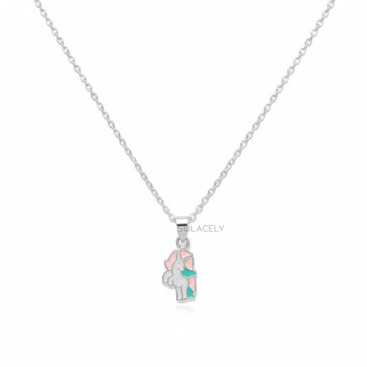 Sterling Silver Unicorn Charm Necklace