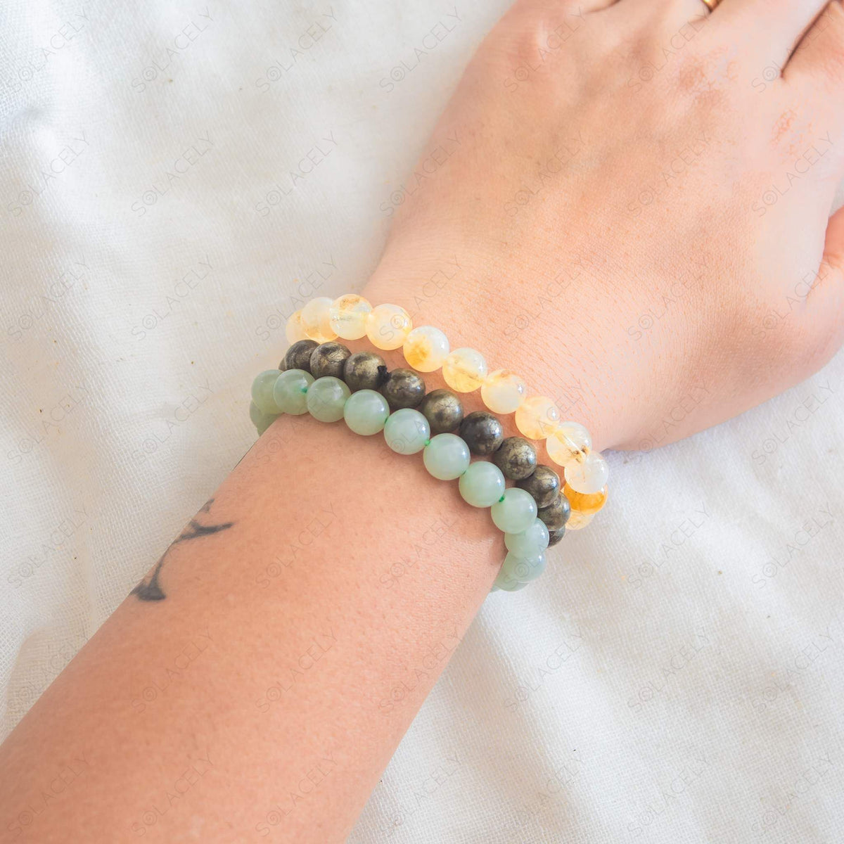 abundance and luck 8mm beads bracelet