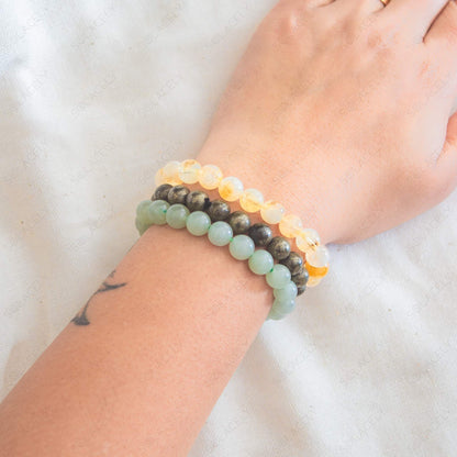 abundance and luck 8mm beads bracelet