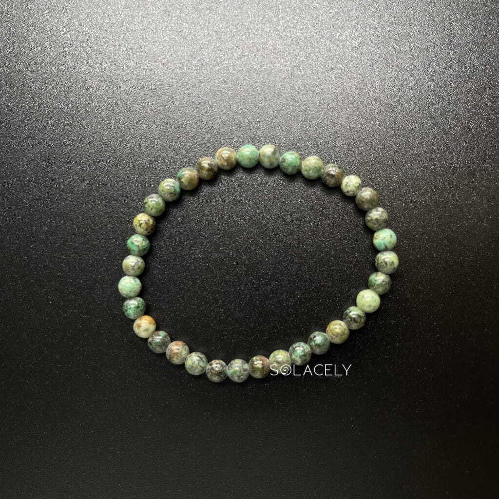 African turquoise transformation stone bracelet