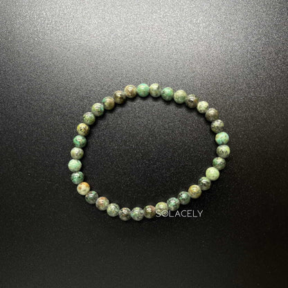 African turquoise transformation stone bracelet