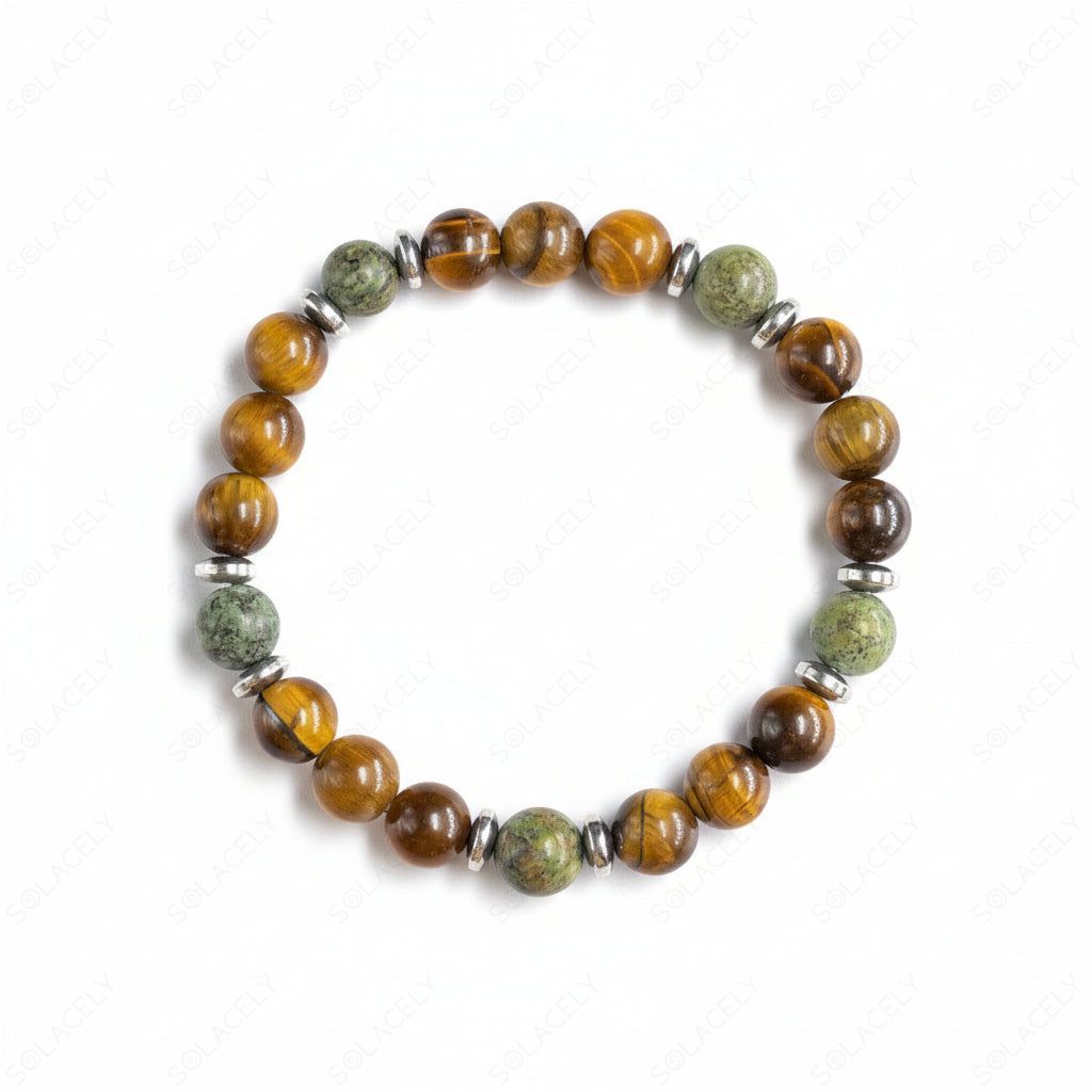 Tiger's Eye & African Turquoise Bracelet