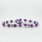 Tree of Life Charm Amethyst And Clear Quartz Bracelet 