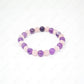 8mm amethyst and rose quartz bracelet