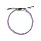 Amethyst Anklet with 4mm Faceted Beads