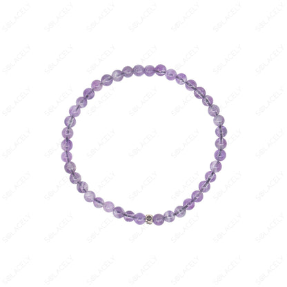 Amethyst Peace Bracelet with charm