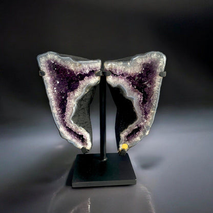 Amethyst Geode in Butterfly Shape