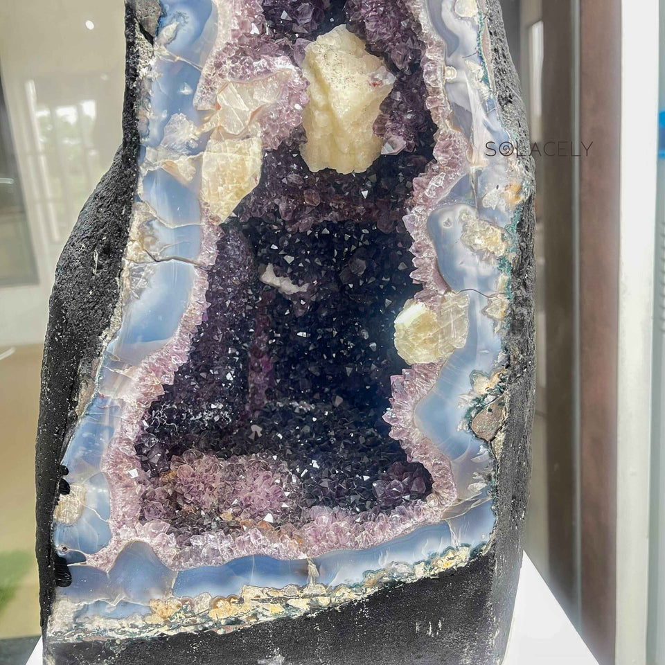 amethyst calcite crystal