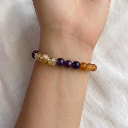 Amethyst citrine healing bracelet