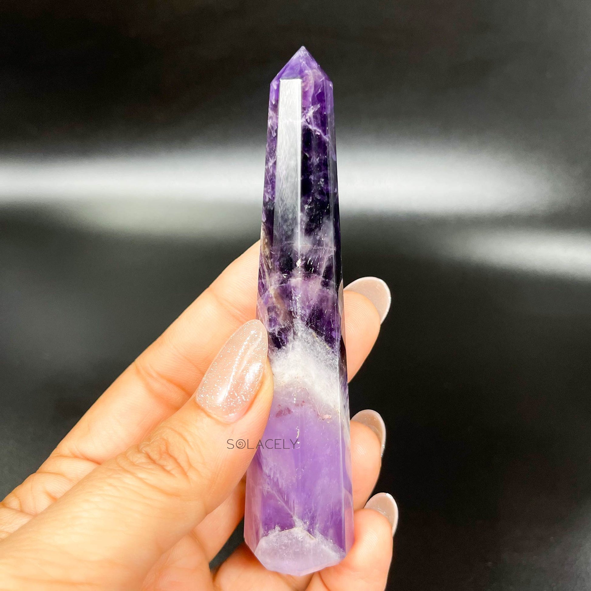 amethyst healing crystal wandtower