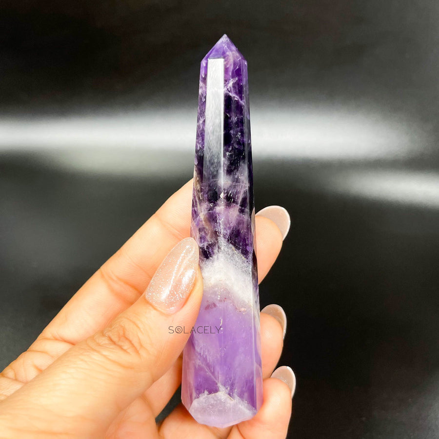 amethyst healing crystal wandtower