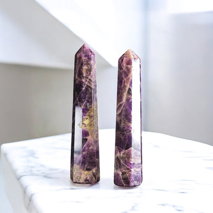 Natural Amethyst Crystal Tower