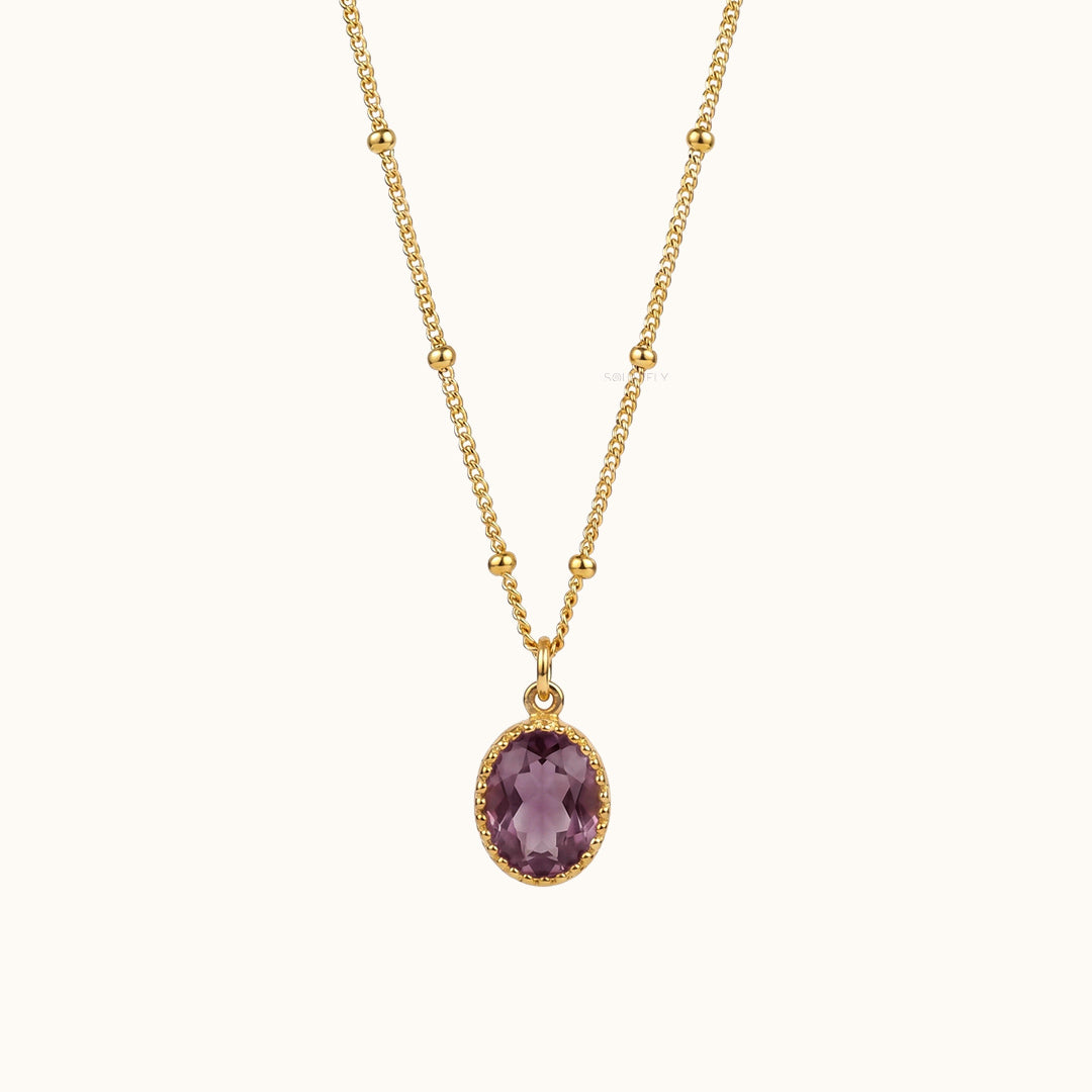 Dainty Amethyst Necklace