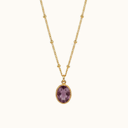 Dainty Amethyst Necklace