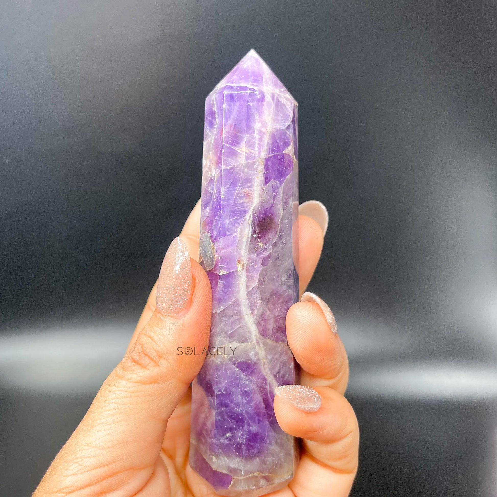 amethyst spiritual crystal wandtower