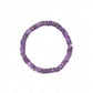 amethyst tyre bead handmade bracelet