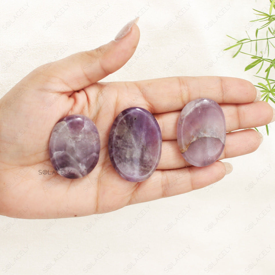 amethyst worry stone