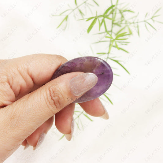 Amethyst Worry Stone