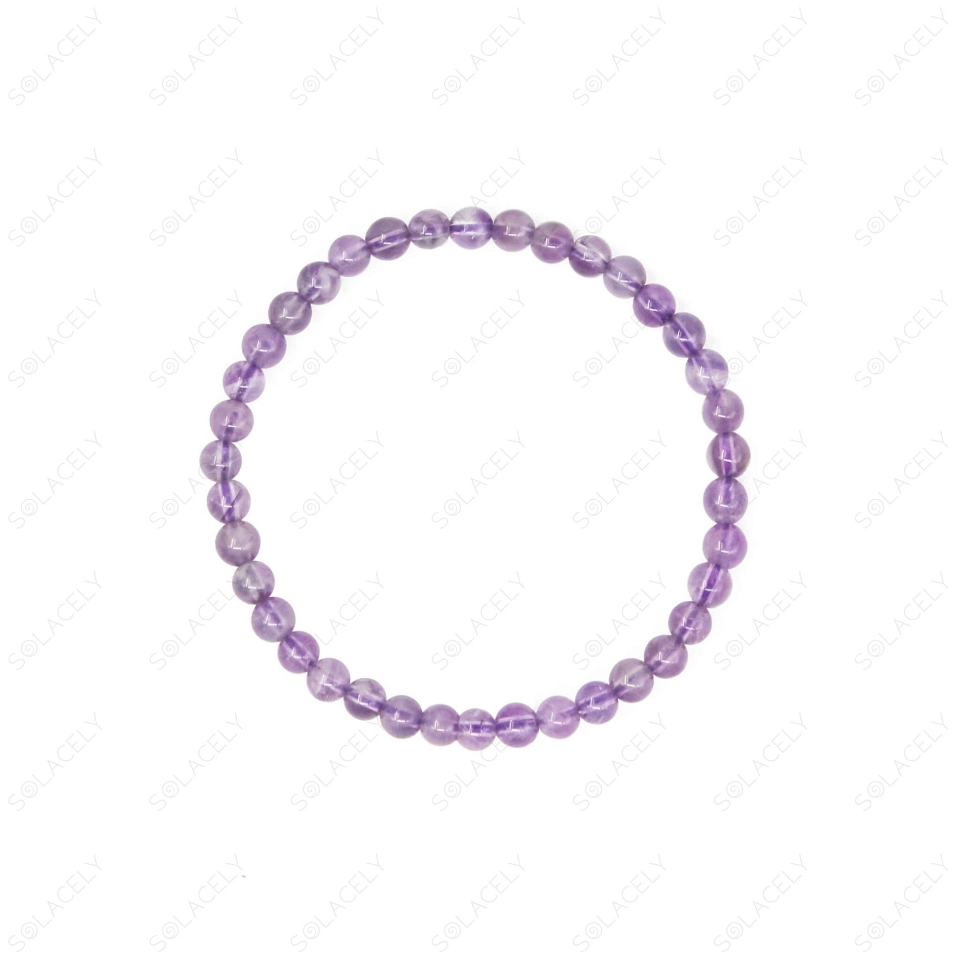 amethyst 4mm bracelet in gift hamper for serenity