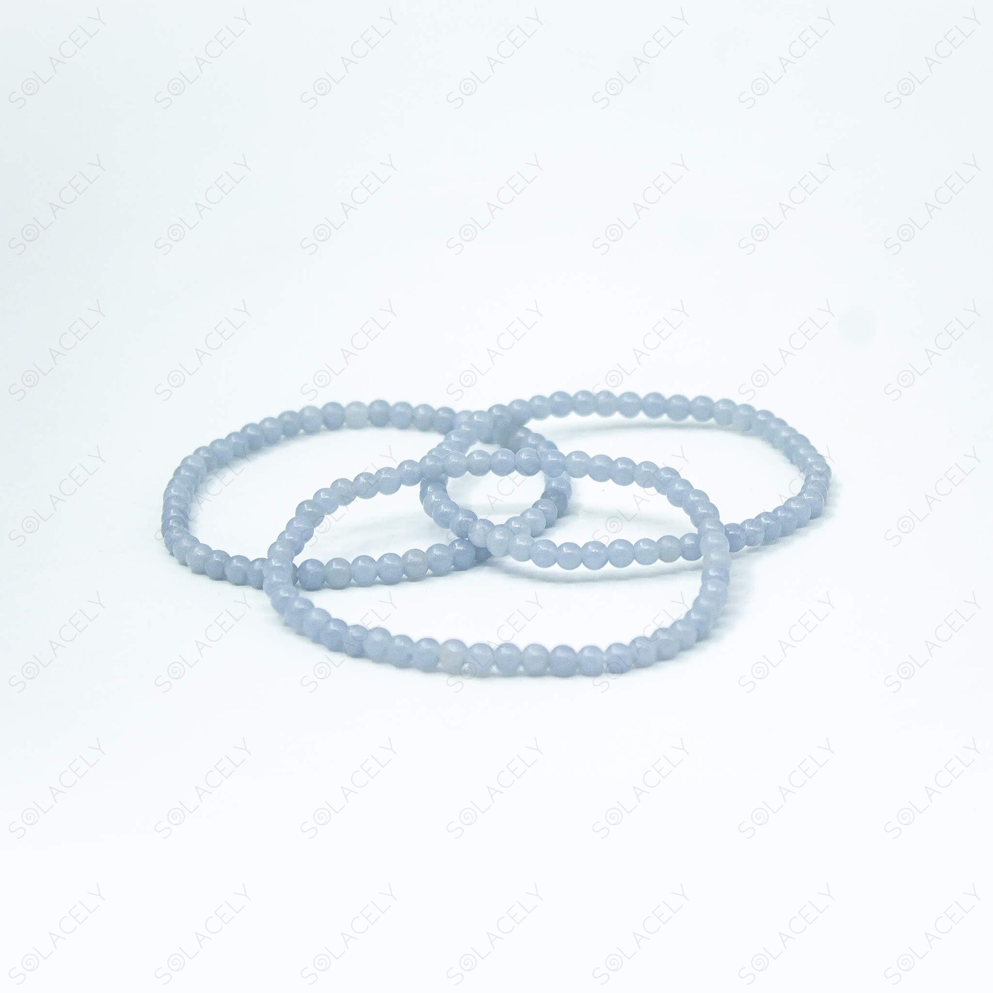 angelite bead bracelet