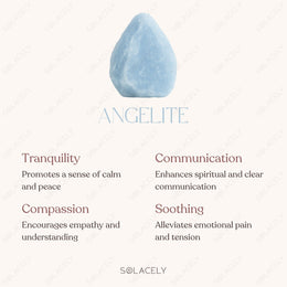 Angelite Raw Stone with spiritual benefits