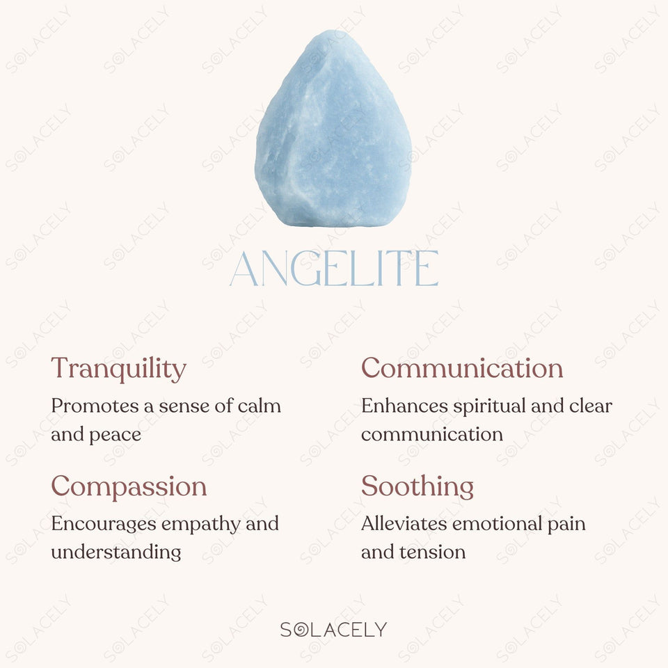 Angelite Raw Stone with spiritual benefits