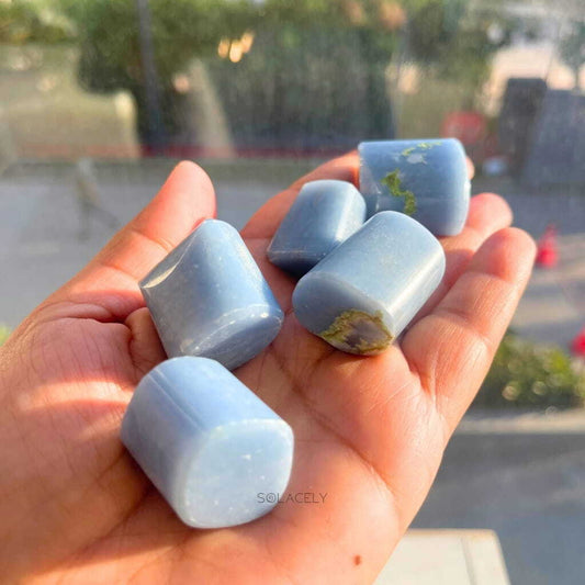 Angelite polished healing stone