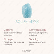 Aquamarine Crystal Tree of Life with Agate Base