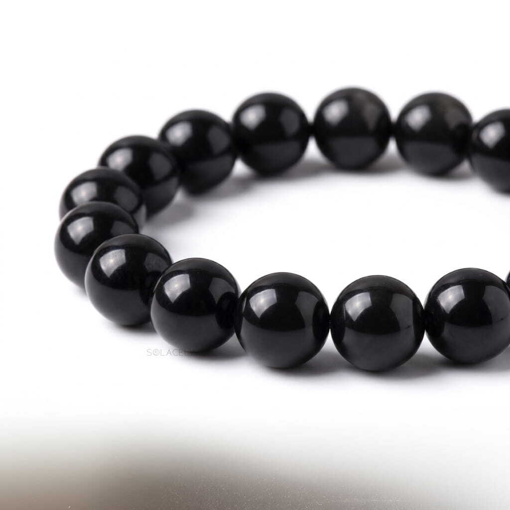Authentic black obsidian bracelet