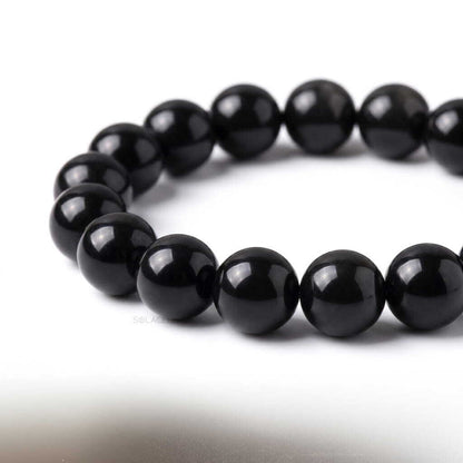 Authentic black obsidian bracelet