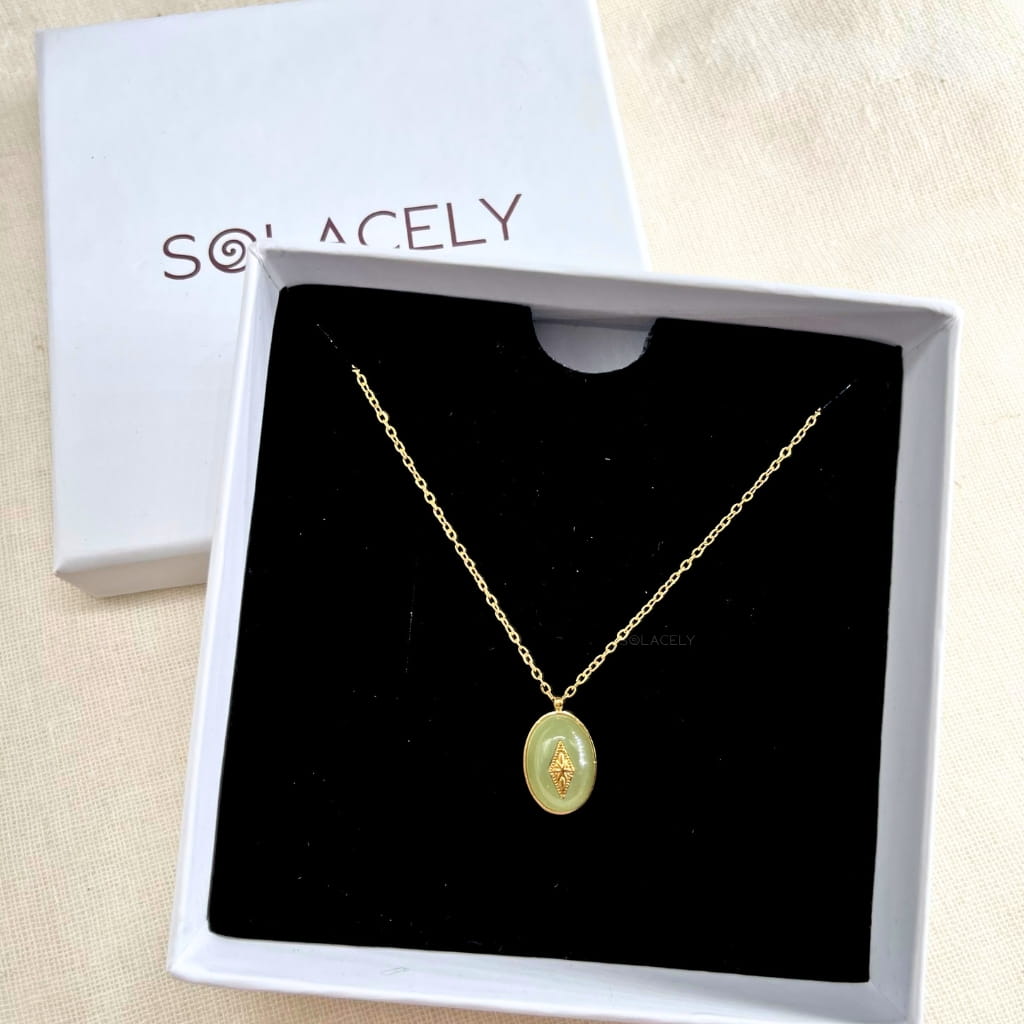 Authentic green aventurine necklace