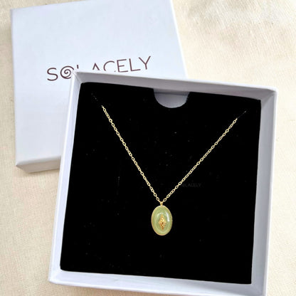 Authentic green aventurine necklace