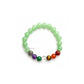 Authentic green aventurine seven chakra beads
