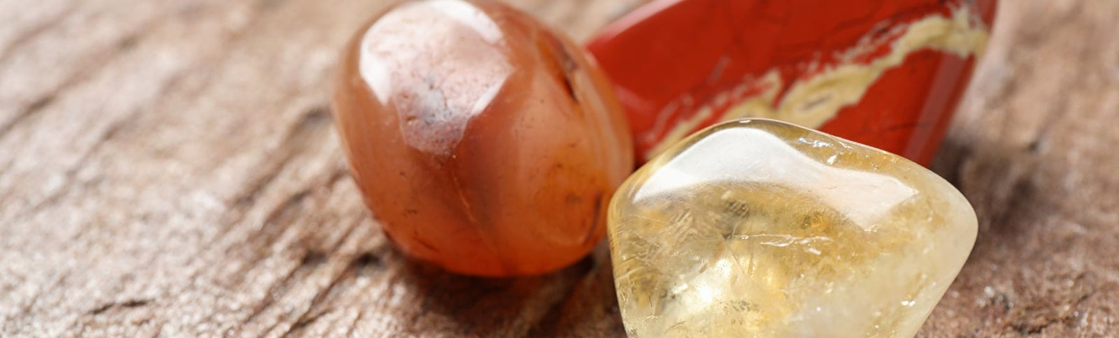Citrine and Carnelian Crystals