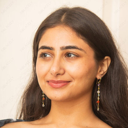 beautiful seven chakra earrings