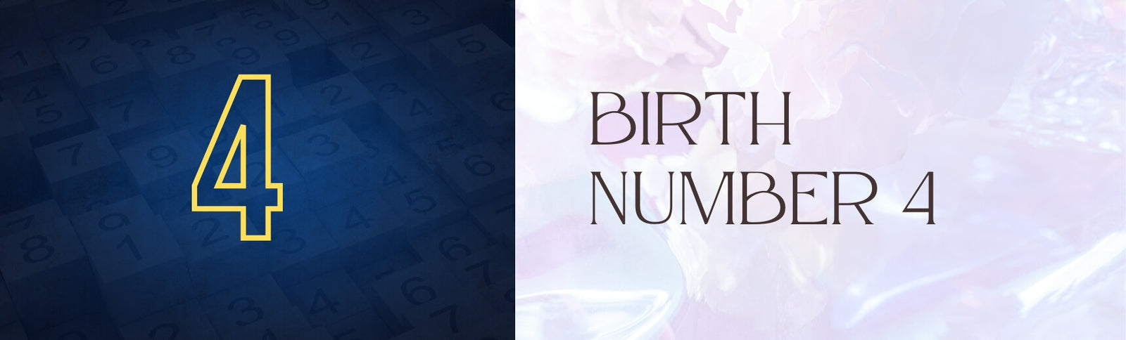 birth number 4 banner image